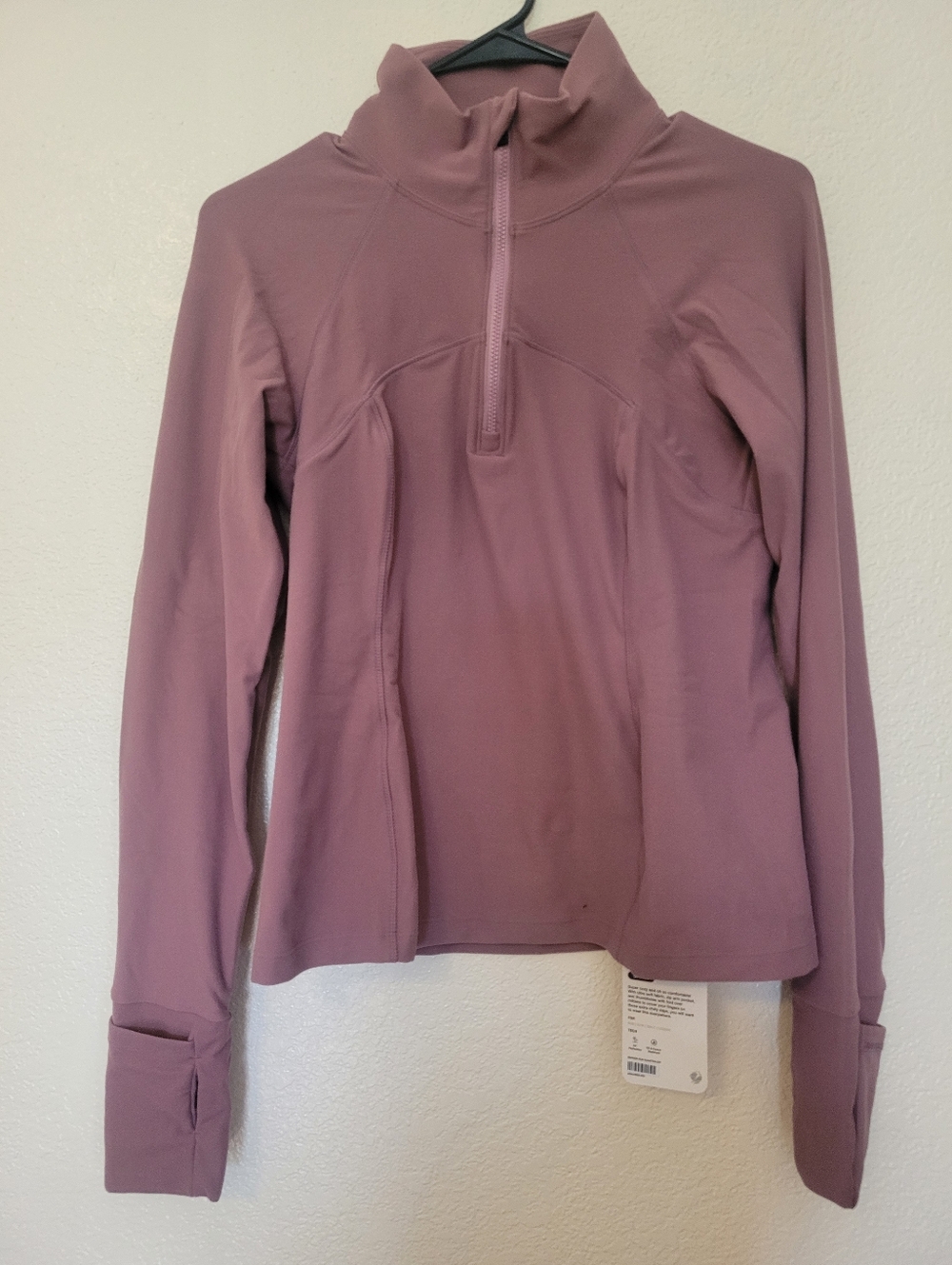 Women's Mauve Half-Zip Performance Top